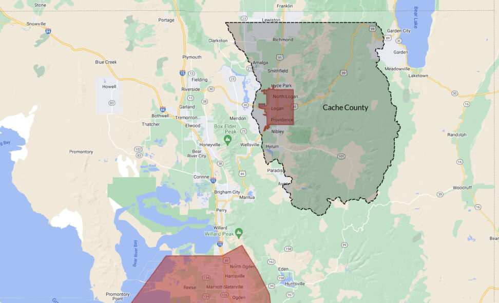 USDA loan boundaries of logan utah in cache valley utah